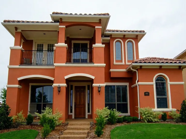 Mediterranean stucco repaint, Bay Area