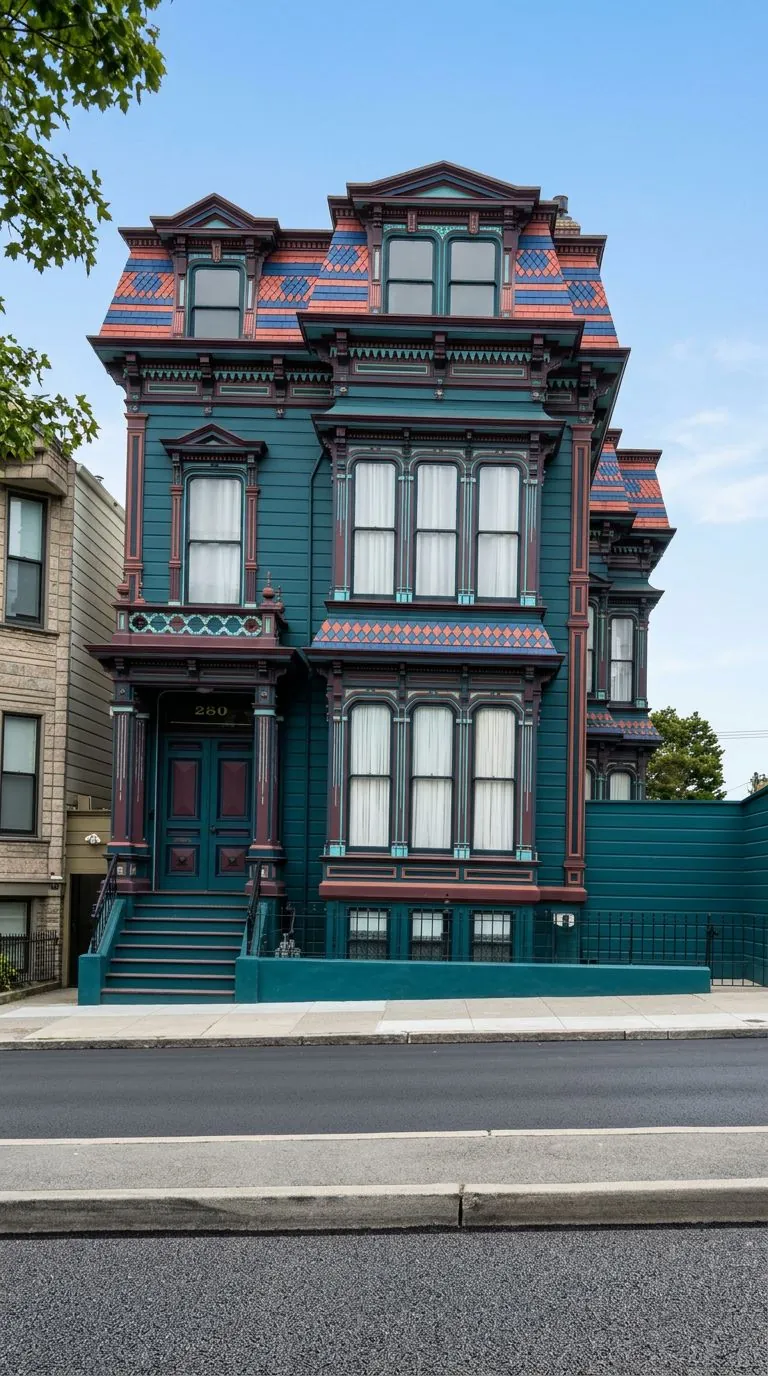 Victorian facade repaint, San Francisco