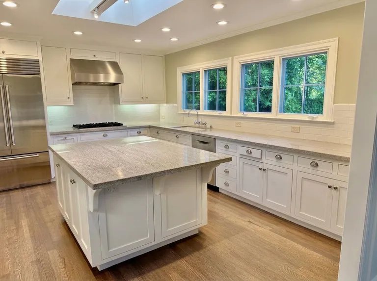 Refinished modern kitchen cabinets